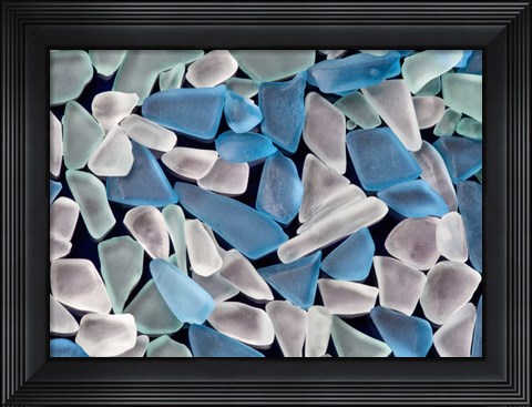 Framed Oregon, Sea Glass Close-Up Print
