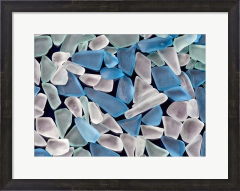Framed Oregon, Sea Glass Close-Up Print