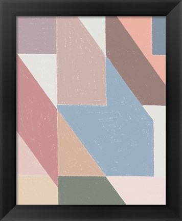 Framed Chalk Pattern Print