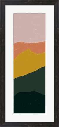 Framed Terracotta Mountains II Print