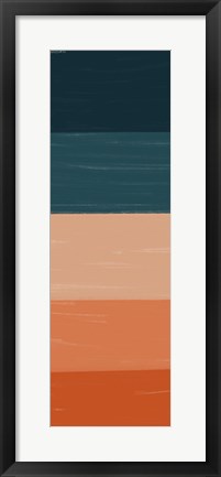 Framed Teal Orange Sunset II Print