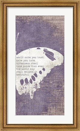 Framed Right Butterfly Print