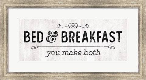 Framed Bed &amp; Breakfast Print