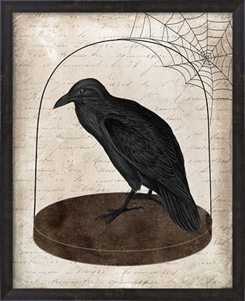 Framed Raven Jar Print