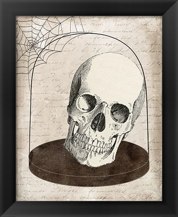 Framed Skull Jar Print