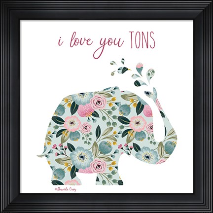 Framed Love You Tons Print