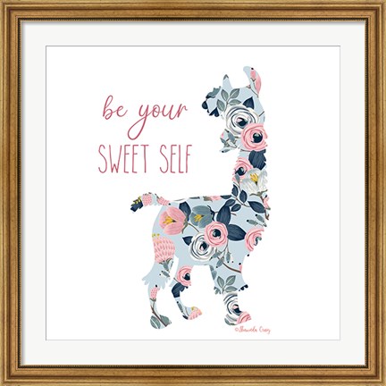 Framed Be Your Sweet Self Print