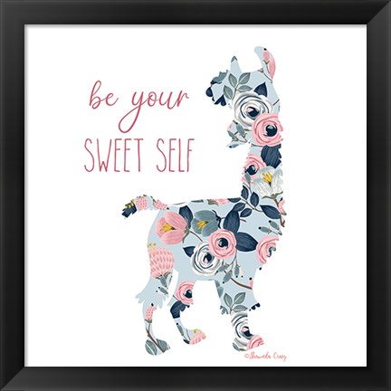 Framed Be Your Sweet Self Print