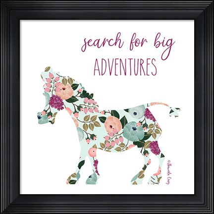 Framed Search for Big Adventures Print