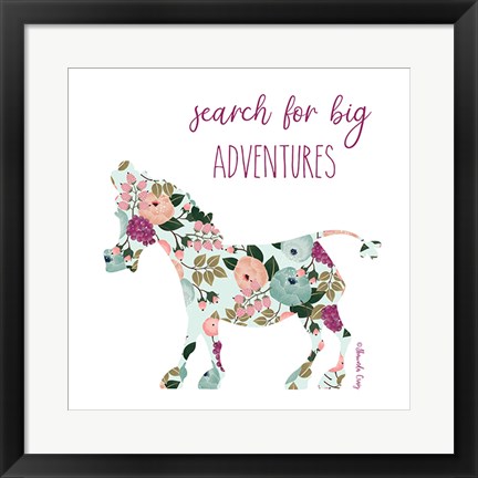 Framed Search for Big Adventures Print