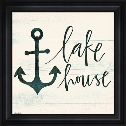 Framed Lake House II Print
