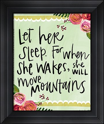 Framed Move Mountains II Print