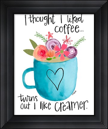 Framed Coffee Creamer Print
