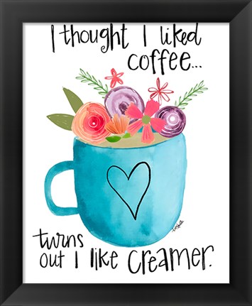 Framed Coffee Creamer Print