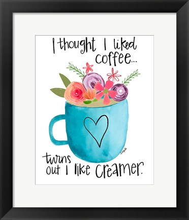 Framed Coffee Creamer Print