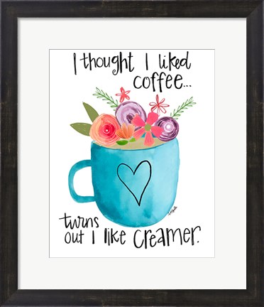 Framed Coffee Creamer Print