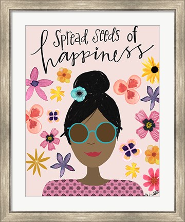 Framed Spread Seeds of Happiness Print