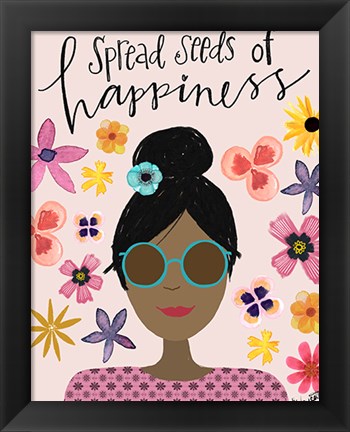 Framed Spread Seeds of Happiness Print