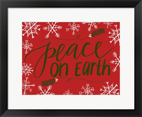 Framed Peace on Earth Print