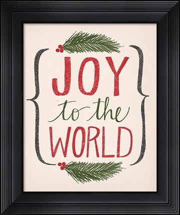 Framed Joy to the World Print