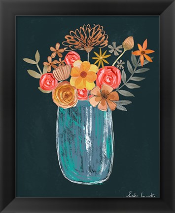 Framed Floral Bouquet Print