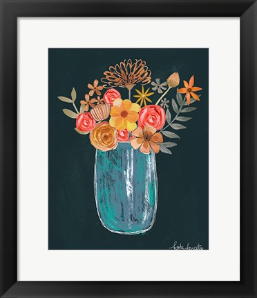 Framed Floral Bouquet Print