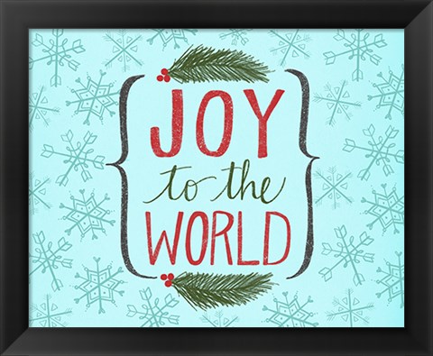 Framed Joy to the World Print