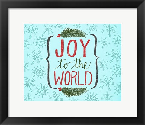 Framed Joy to the World Print