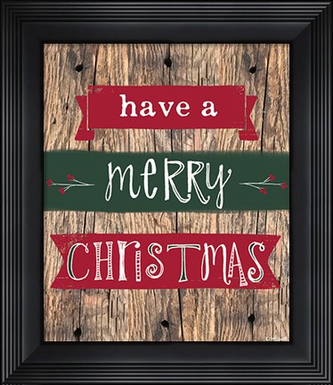 Framed Merry Christmas Print