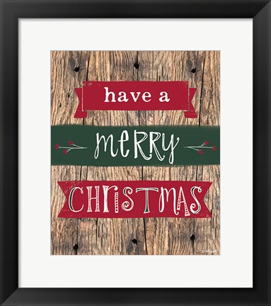 Framed Merry Christmas Print