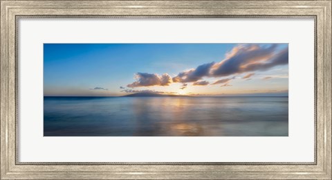 Framed Blue and Yellow Print