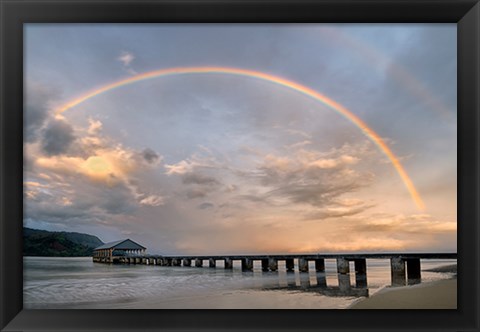Framed Rainbow Pier Print