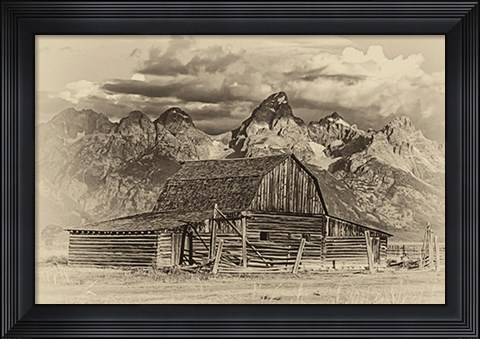 Framed Mormon Row Barn Print