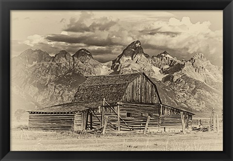 Framed Mormon Row Barn Print