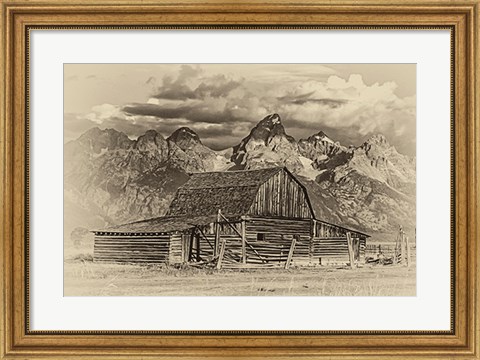 Framed Mormon Row Barn Print