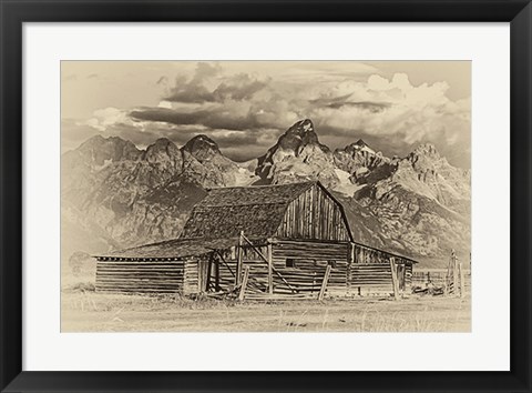 Framed Mormon Row Barn Print