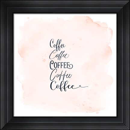 Framed Coffee x 5 Print