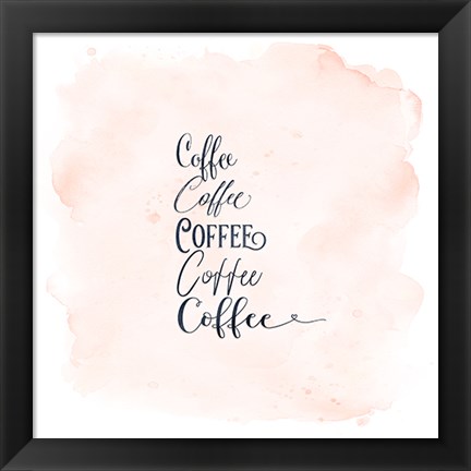 Framed Coffee x 5 Print