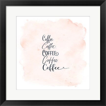 Framed Coffee x 5 Print