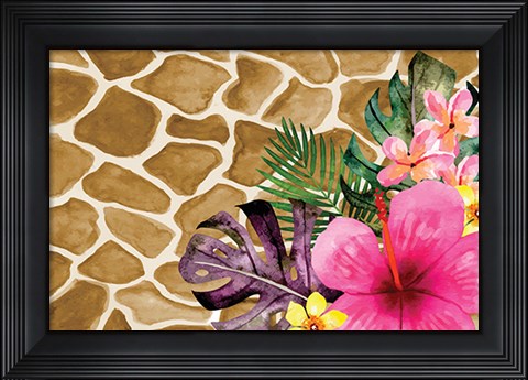 Framed Tropical Jungle III Print