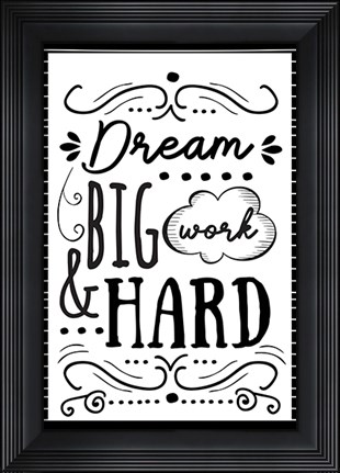 Framed Dream Big Print