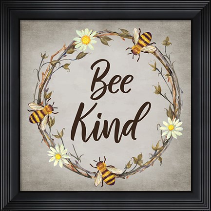 Framed Bee and Willow Print