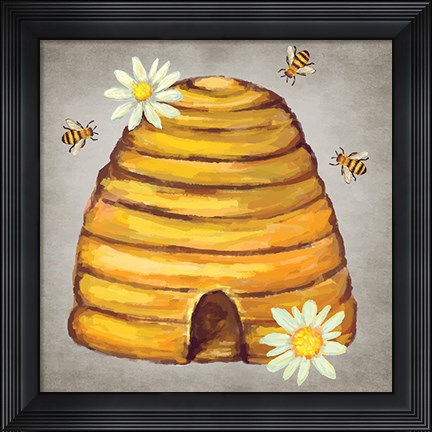 Framed Bee and Willow II Print