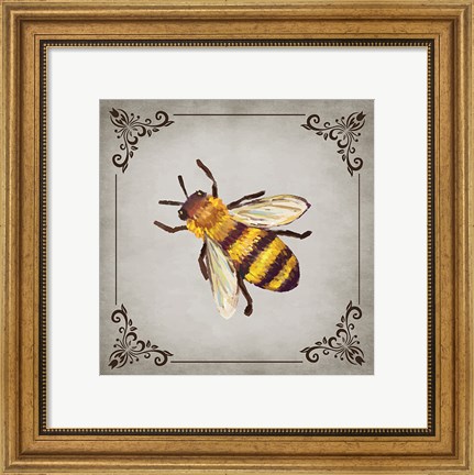 Framed Bee and Willow III Print