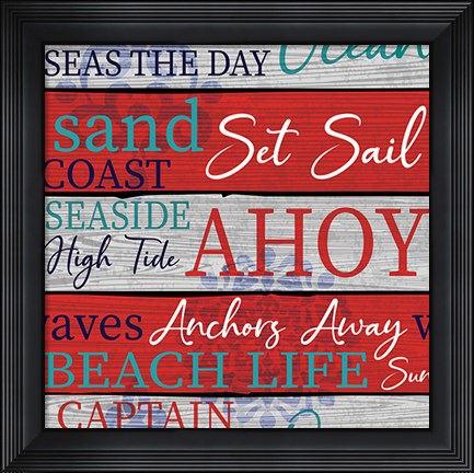Framed New England Pattern III Print