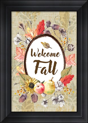 Framed Welcome Fall Print