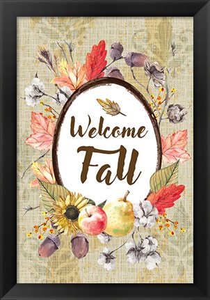 Framed Welcome Fall Print