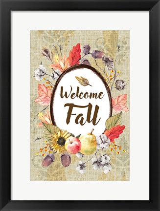 Framed Welcome Fall Print