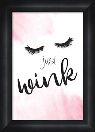 Framed Just Wink Print