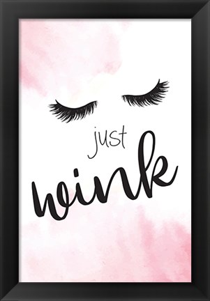 Framed Just Wink Print